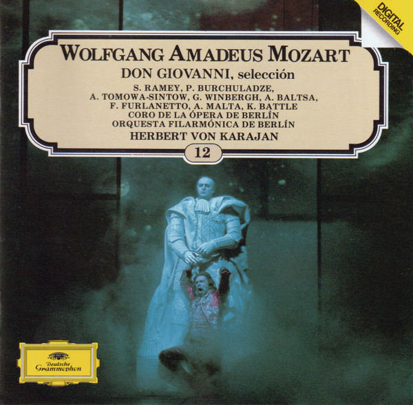 last ned album Wolfgang Amadeus Mozart Herbert von Karajan, Orquesta Filarmónica De Berlín, Coro De La Ópera De Berlín - Don Giovanni Selección
