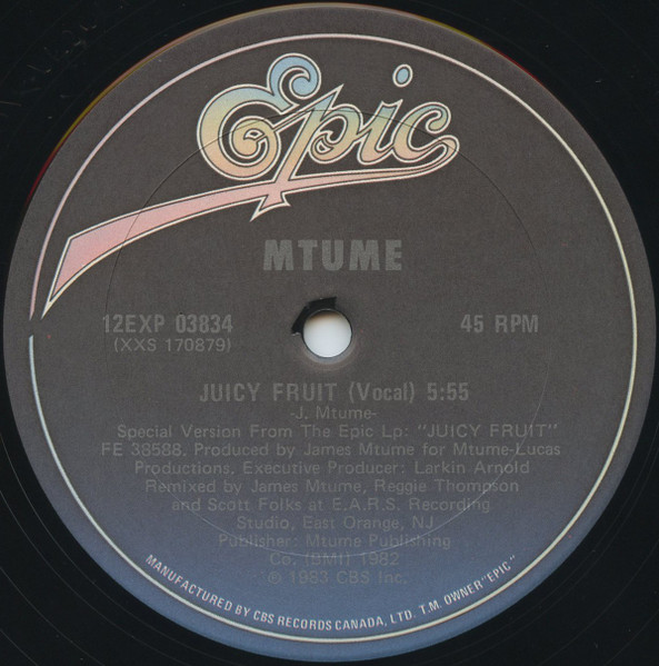 Mtume - Juicy Fruit | Releases | Discogs