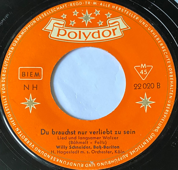 télécharger l'album Willy Schneider - Man Müßte Nochmal Zwanzig Sein Du Brauchst Nur Verliebt Zu Sein