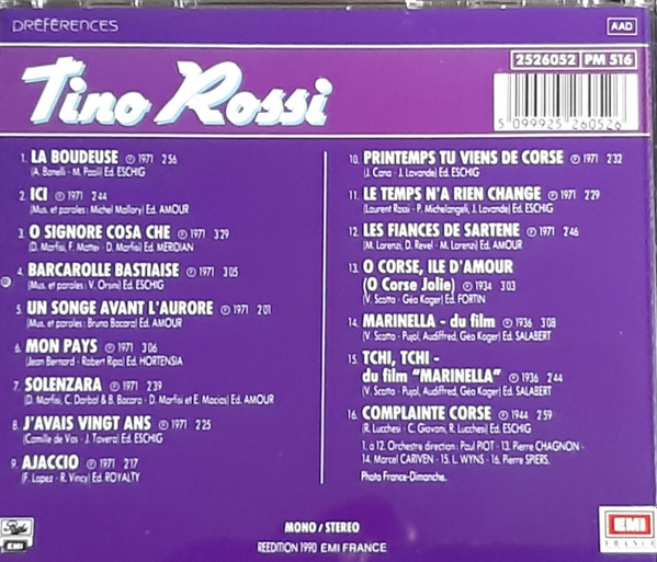 ladda ner album Tino Rossi - La Corse De Tino Rossi