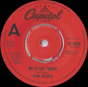 Bob Seger - We've Got Tonite album cover