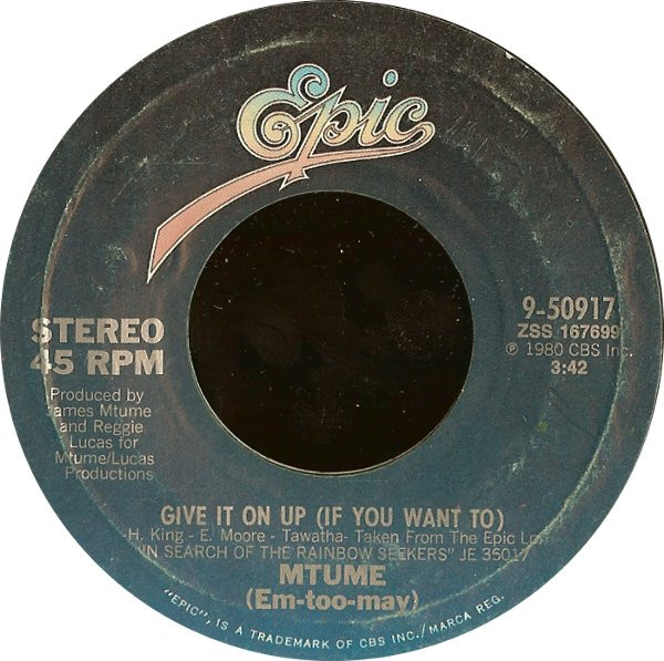 Mtume (Em-too-may) – Give It On Up (If You Want To) (1980, Vinyl