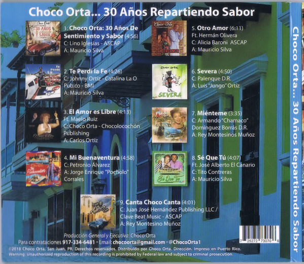 ladda ner album Choco Orta - 30 Años Repartiendo Sabor