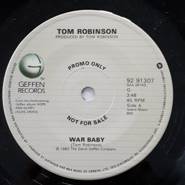 Tom Robinson – War Baby (1983, Vinyl) - Discogs