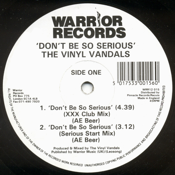 ladda ner album The Vinyl Vandals - Dont Be So Serious