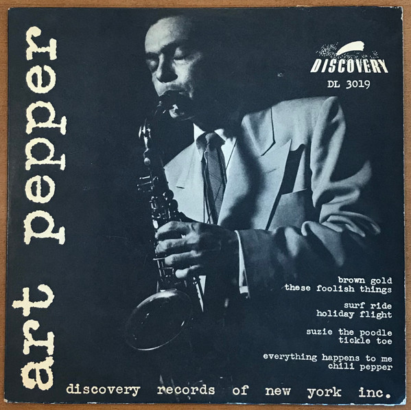 Art Pepper Quartet (1953, Vinyl) - Discogs