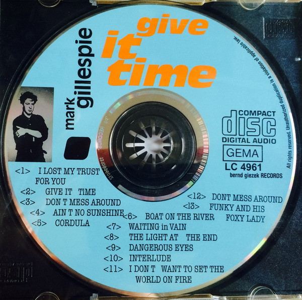 baixar álbum Mark Gillespie - Give It Time