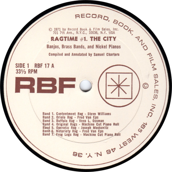 descargar álbum Various - Ragtime 1 The City