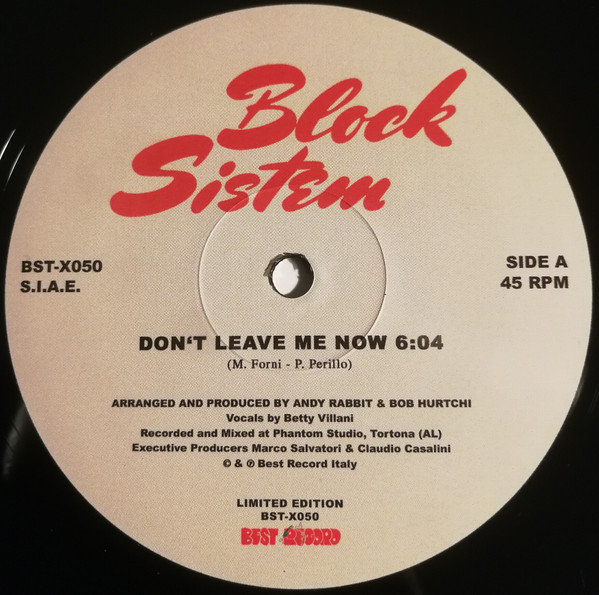 ladda ner album Block Sistem - Dont Leave Me Now