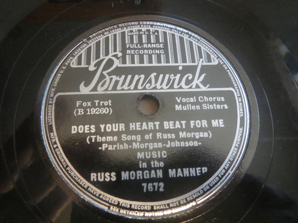baixar álbum Music In The Russ Morgan Manner - Does Your Heart Beat For Me I Found A Rose
