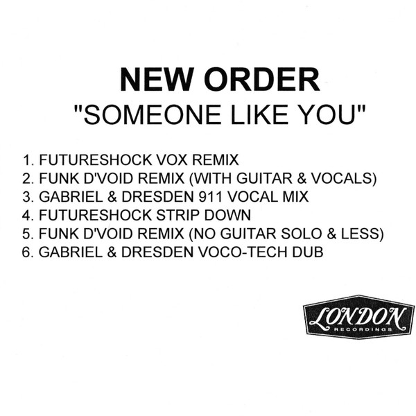 New Order – Someone Like You (2001, CDr) - Discogs