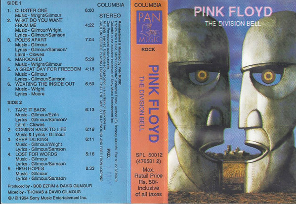 Pink Floyd – The Division Bell (1994, Clamshell Case, Cassette 