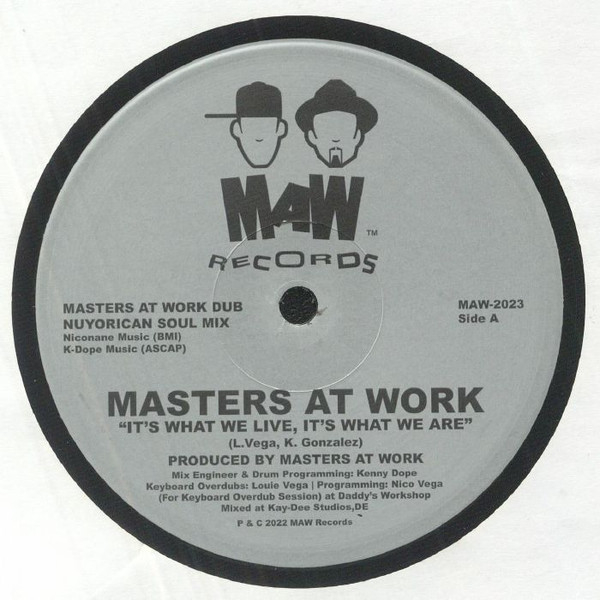 Masters At Work – It's What We Live, It's What We Are (2023, Vinyl 