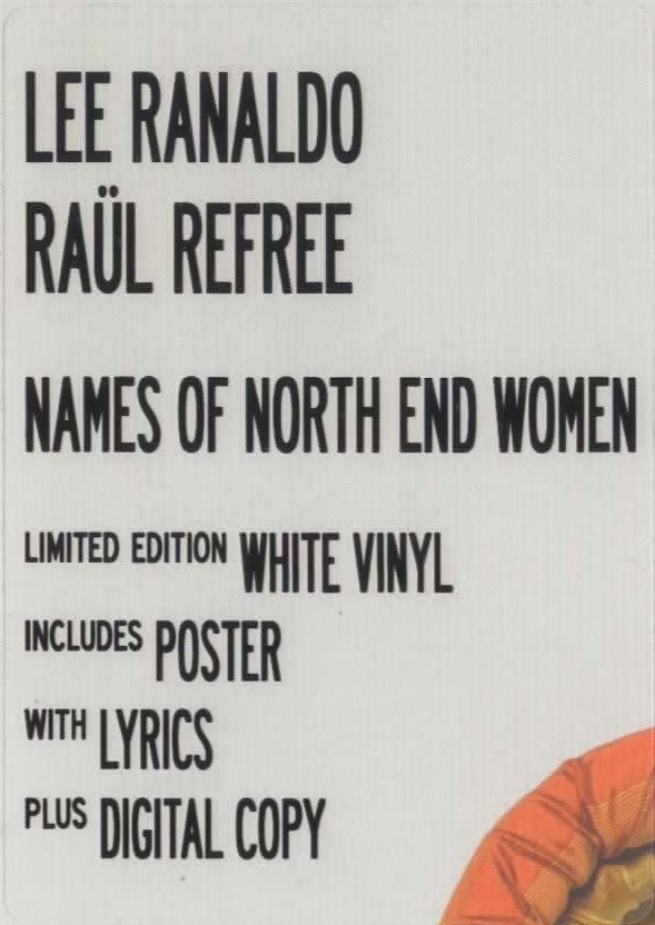 Lee Ranaldo , Raül Refree - Names Of North End Women | Mute (STUMM445) - 4