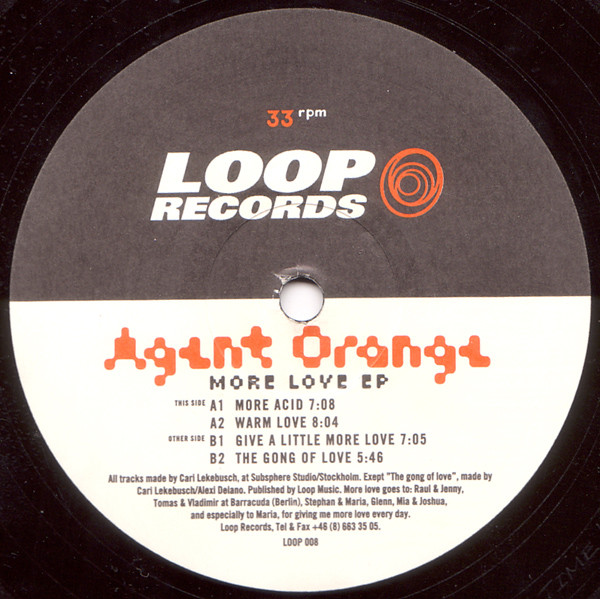 Agent Orange - More Love EP | Loop Records (LOOP 008)