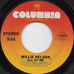 All Of Me / Unchained Melody - Willie Nelson