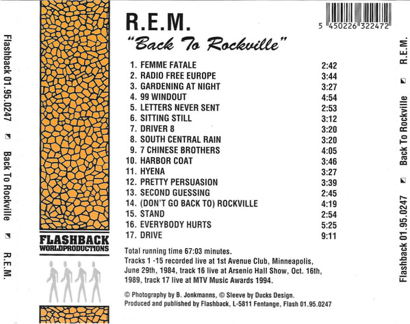 descargar álbum REM - Back To Rockville