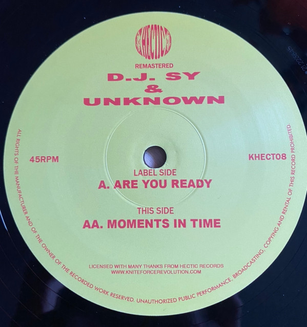 D.J. Sy & Unknown - Are You Ready / Moments In Time | Hectic Records (KHECT08)