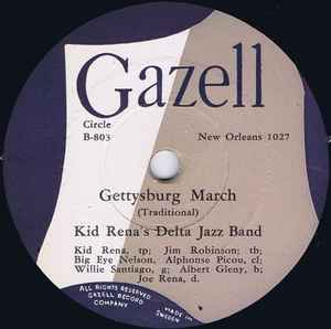 Kid Rena's Delta Jazz Band - Gettysburg March / Low Down Blues album cover