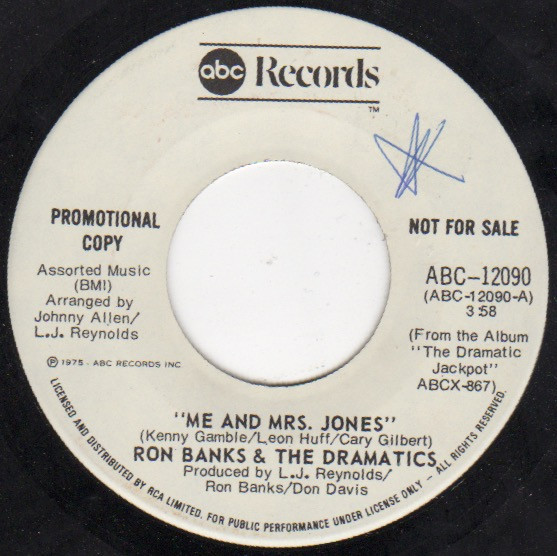 ladda ner album Ron Banks & The Dramatics - Me And Mrs Jones