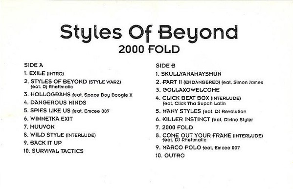 Styles Of Beyond - 2000 Fold | Releases | Discogs