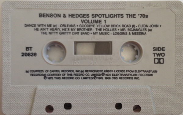 descargar álbum Various - Benson Hedges Command Performance Spotlights The 70s