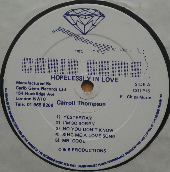 Carroll Thompson - Hopelessly In Love | Releases | Discogs