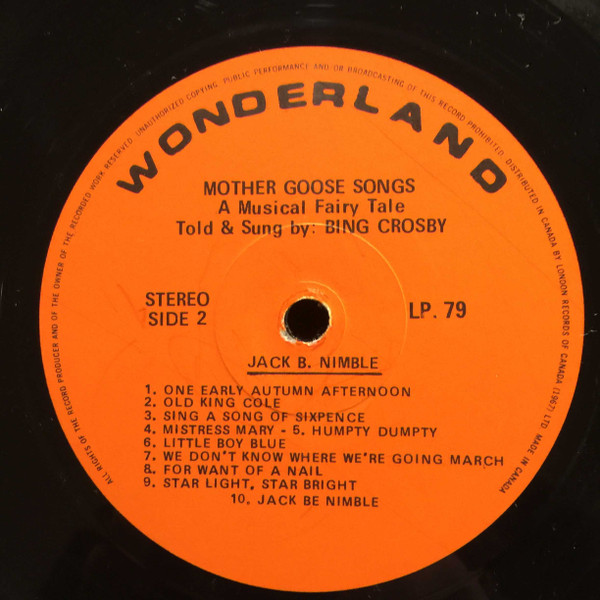 télécharger l'album Bing Crosby - Mother Goose Songs
