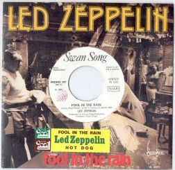 Vinilo vintage: Led Zeppelin Fool In The Rain con Hot Dog Vinilo de 45 / 7  pulgadas Swan Song 1979 -  México