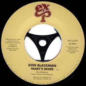 Don Blackman - Heart's Desire / Holding You, Loving You album cover