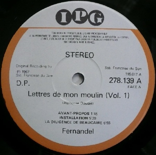 descargar álbum Download Alphonse Daudet, Fernandel - Lettres De Mon Moulin 1 album