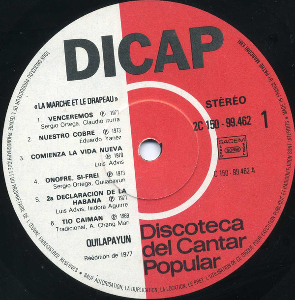 last ned album Quilapayún - La Marche Et Le Drapeau