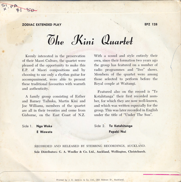 baixar álbum The Kini Quartet - Maori Melodies