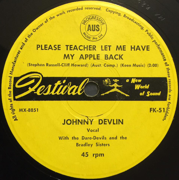 télécharger l'album Johnny Devlin - Please Teacher Let Me Have My Apple Back
