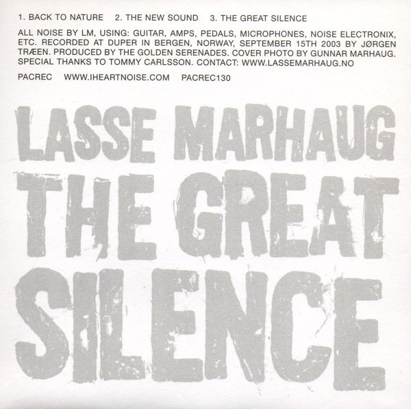 last ned album Lasse Marhaug - The Great Silence