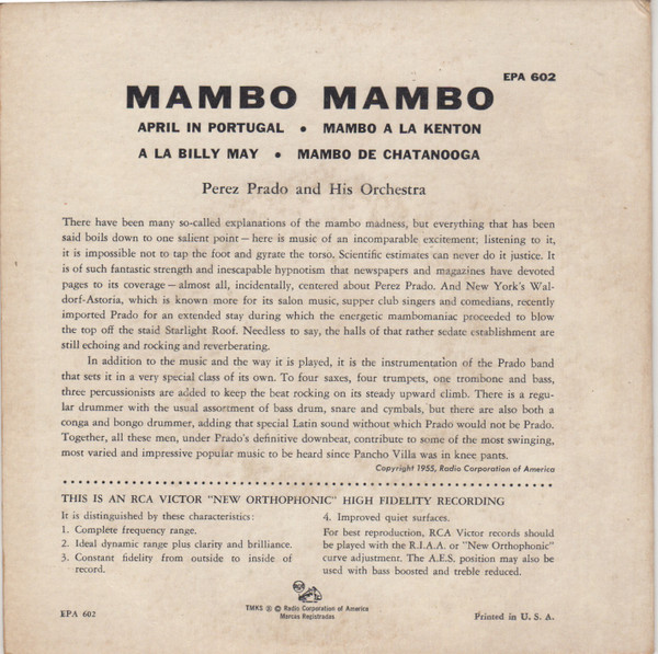 baixar álbum Perez Prado And His Orchestra - Mambo Mambo