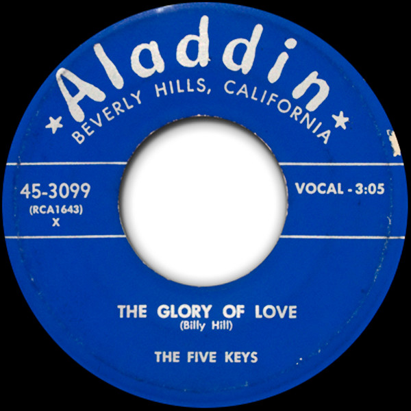 The Five Keys – The Glory Of Love / Hucklebuck With Jimmy (1951, Vinyl) - Discogs