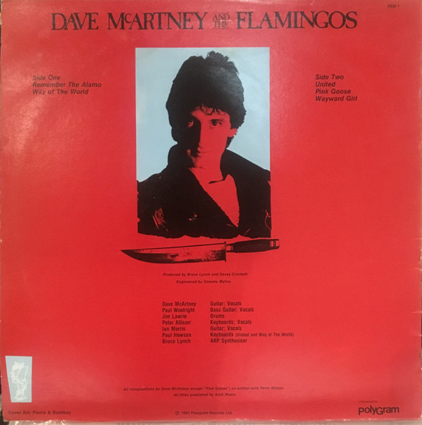 Album herunterladen Dave McArtney & The Pink Flamingos - Remember The Alamo