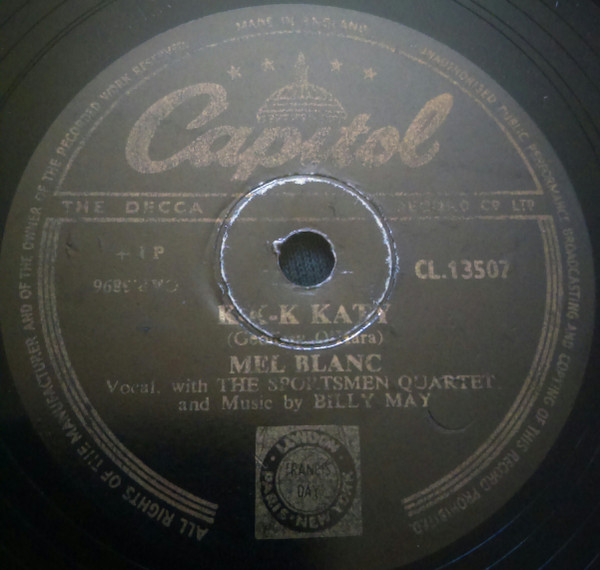 ladda ner album Mel Blanc - Trixie The Piano Playing Pixie K K K Katy
