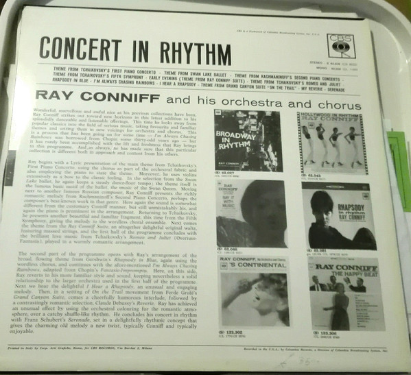 lataa albumi Ray Conniff And His Orchestra & Chorus - Concert In Rhythm