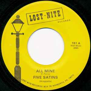 The Five Satins - All Mine album cover