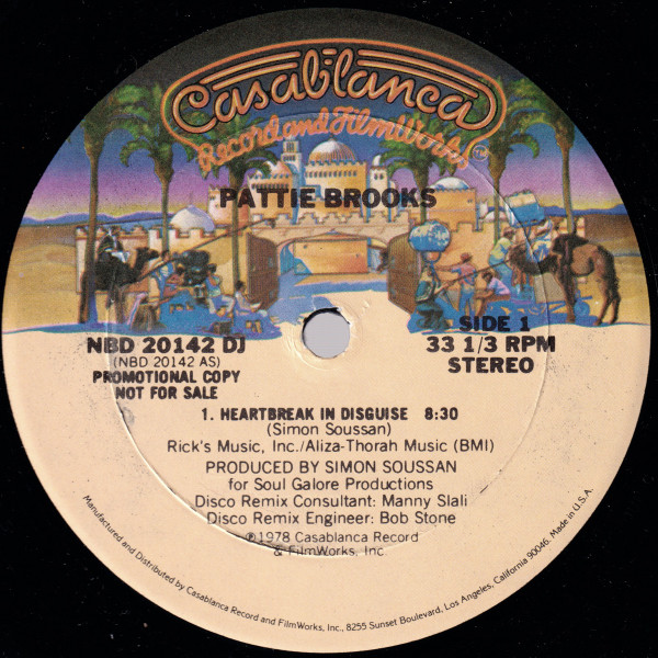 Pattie Brooks – Heartbreak In Disguise (1978, Goldisc