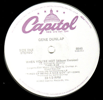 Gene Dunlap – When You're Hot (1982, Vinyl) - Discogs