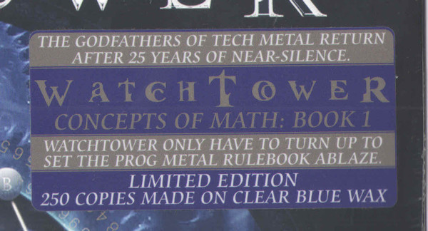 Watchtower - Concepts Of Math: Book One | Prosthetic Records (PROS 103841)