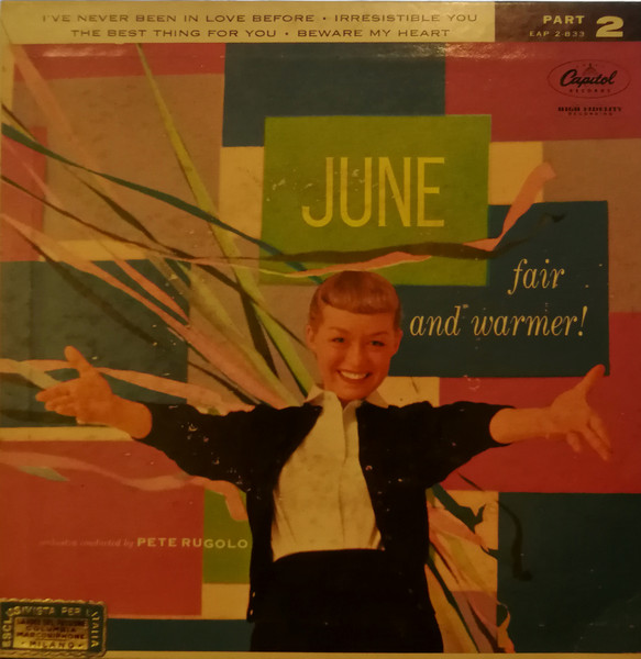 June Christy – Fair And Warmer! Part 2 (1957, Vinyl) - Discogs