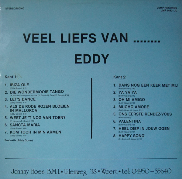 lataa albumi Eddy Uit Kluisbergen - Veel Liefs van Eddy