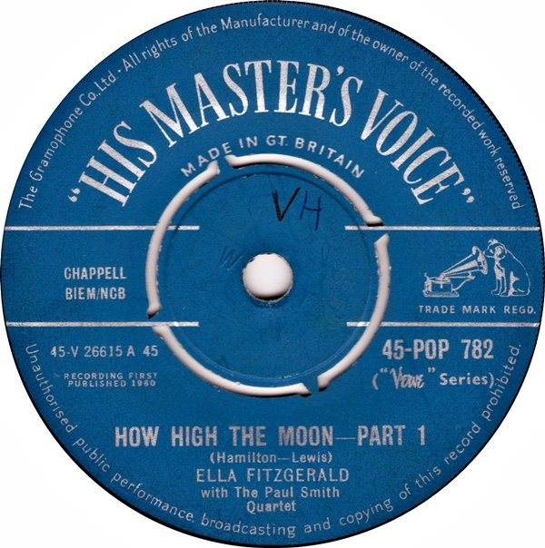descargar álbum Ella Fitzgerald With The Paul Smith Quartet - How High The Moon