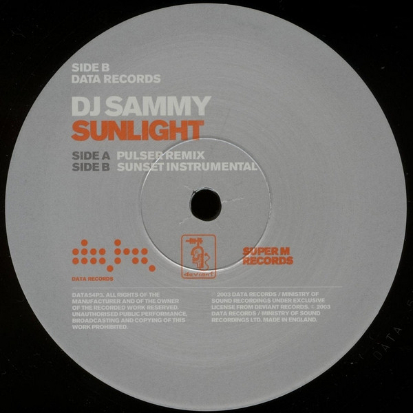 DJ Sammy dp - Sunlight | Releases | Discogs