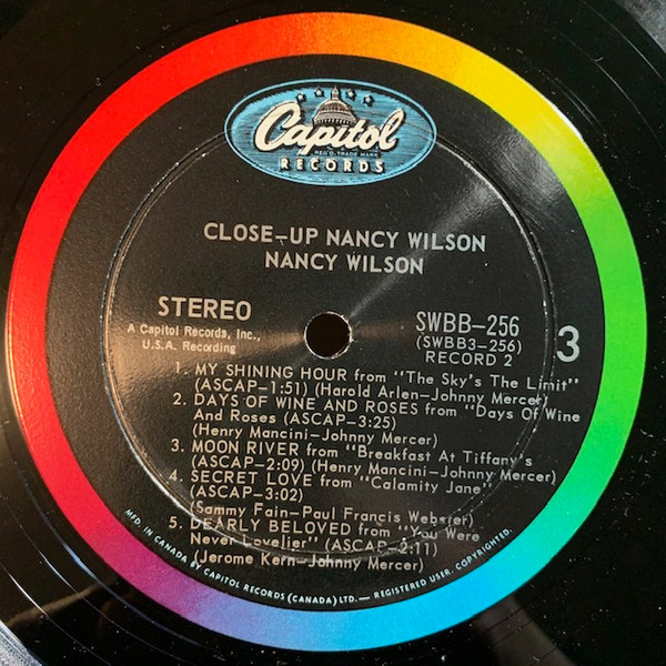 Nancy Wilson - Close-Up | Capitol Records (SWBB-256) - 7