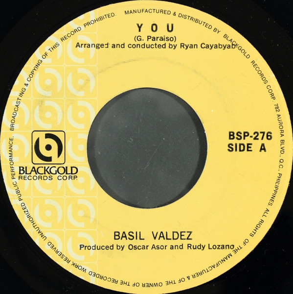 Basil Valdez You Vinyl Discogs